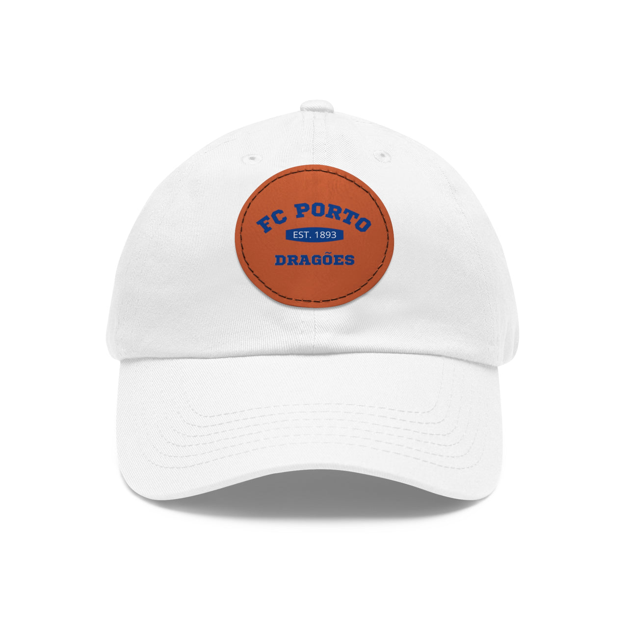 Porto Dad Hat with Leather Patch (Round)