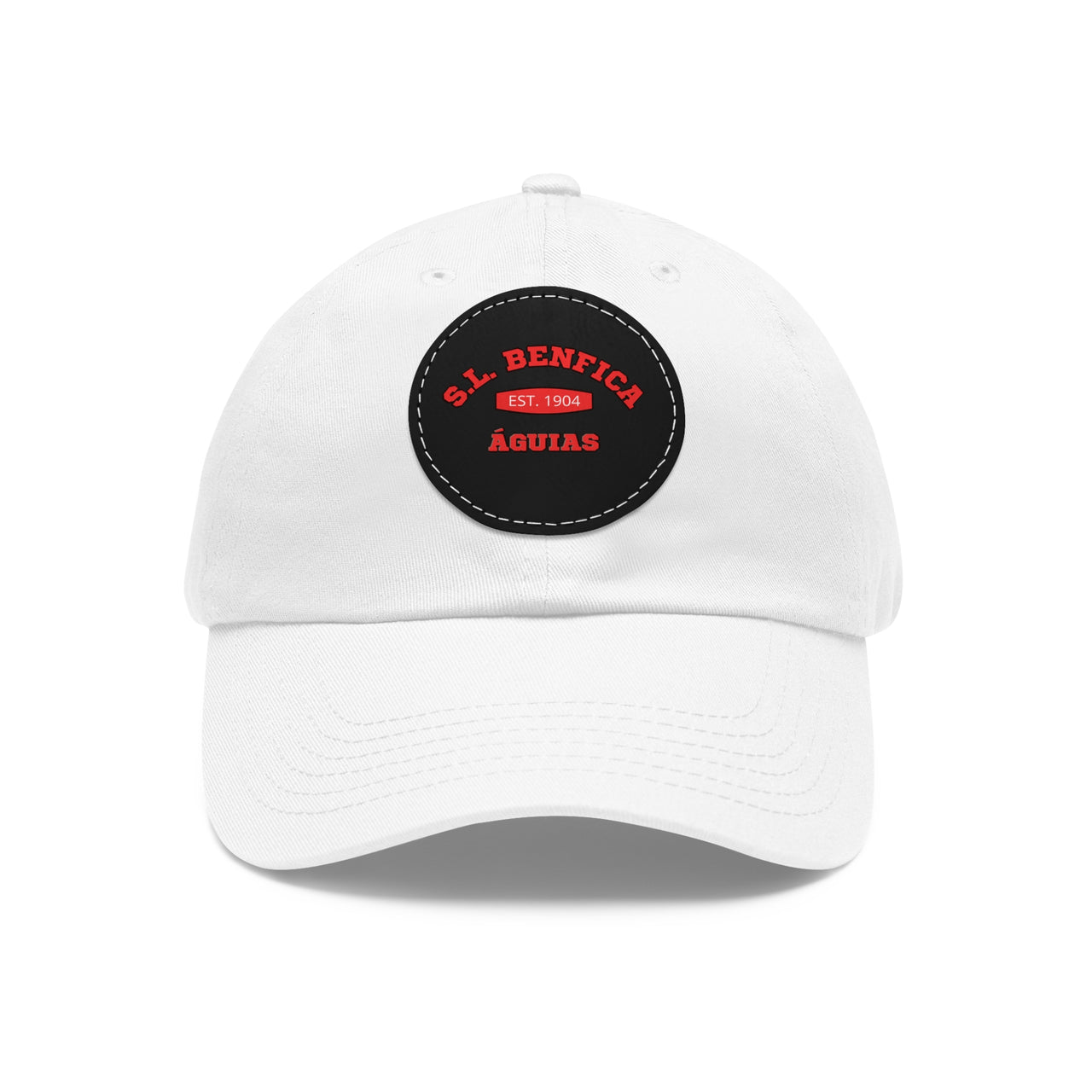 Benfica Dad Hat with Leather Patch (Round)