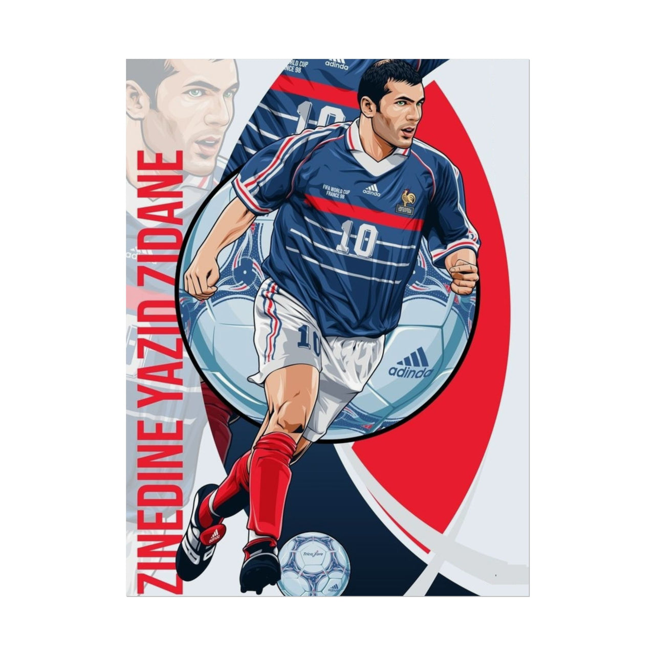 Zinedine Zidane France Rolled Posters