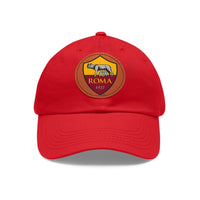 Thumbnail for Roma Dad Hat with Leather Patch (Round)