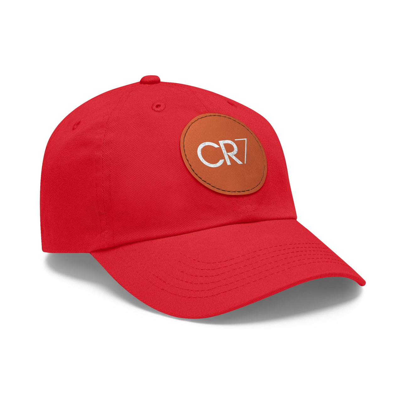 Cristiano Ronaldo CR7 Dad Hat with Leather Patch (Round)