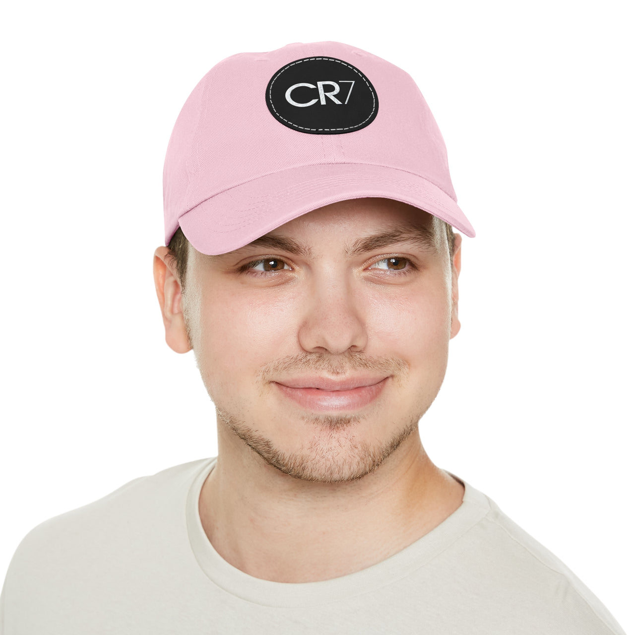 Cristiano Ronaldo CR7 Dad Hat with Leather Patch (Round)