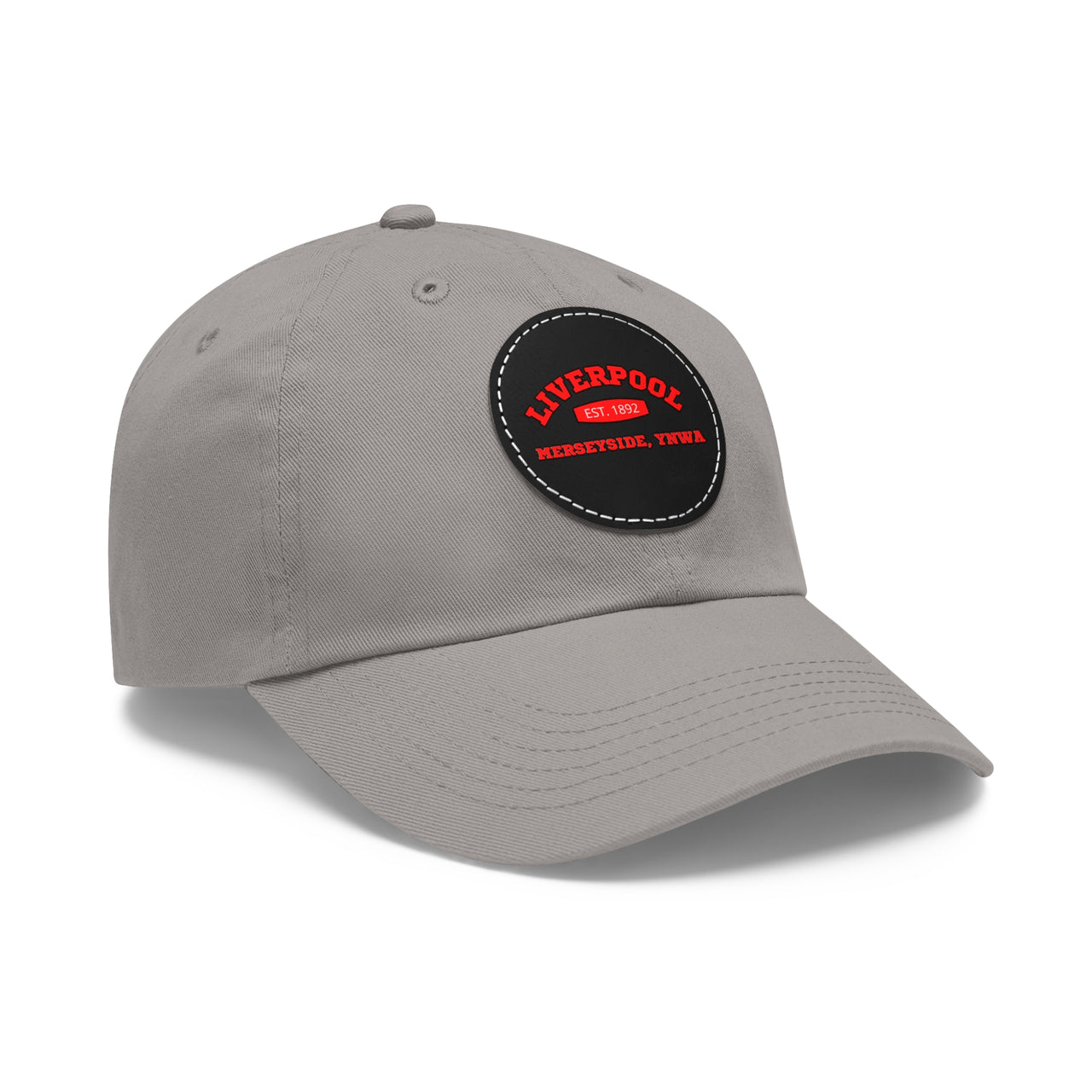 Liverpool YNWA Dad Hat with Leather Patch (Round)