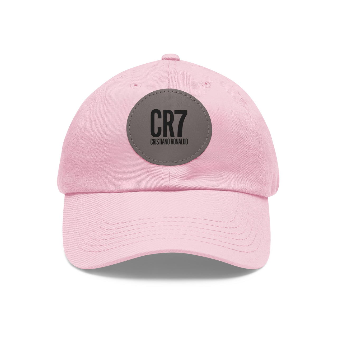 CR7 Dad Hat with Leather Patch (Round)