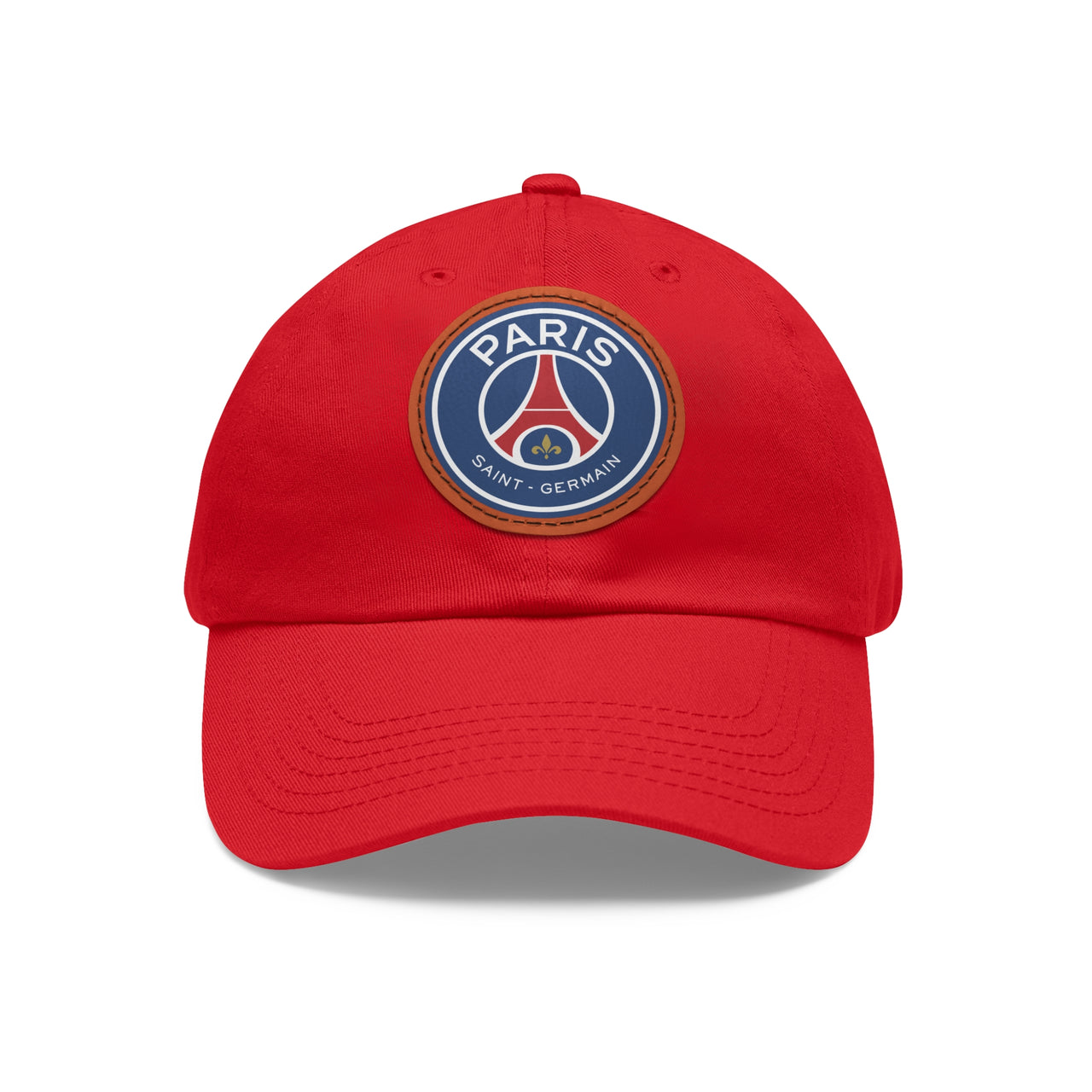 PSG Dad Hat with Leather Patch (Round)