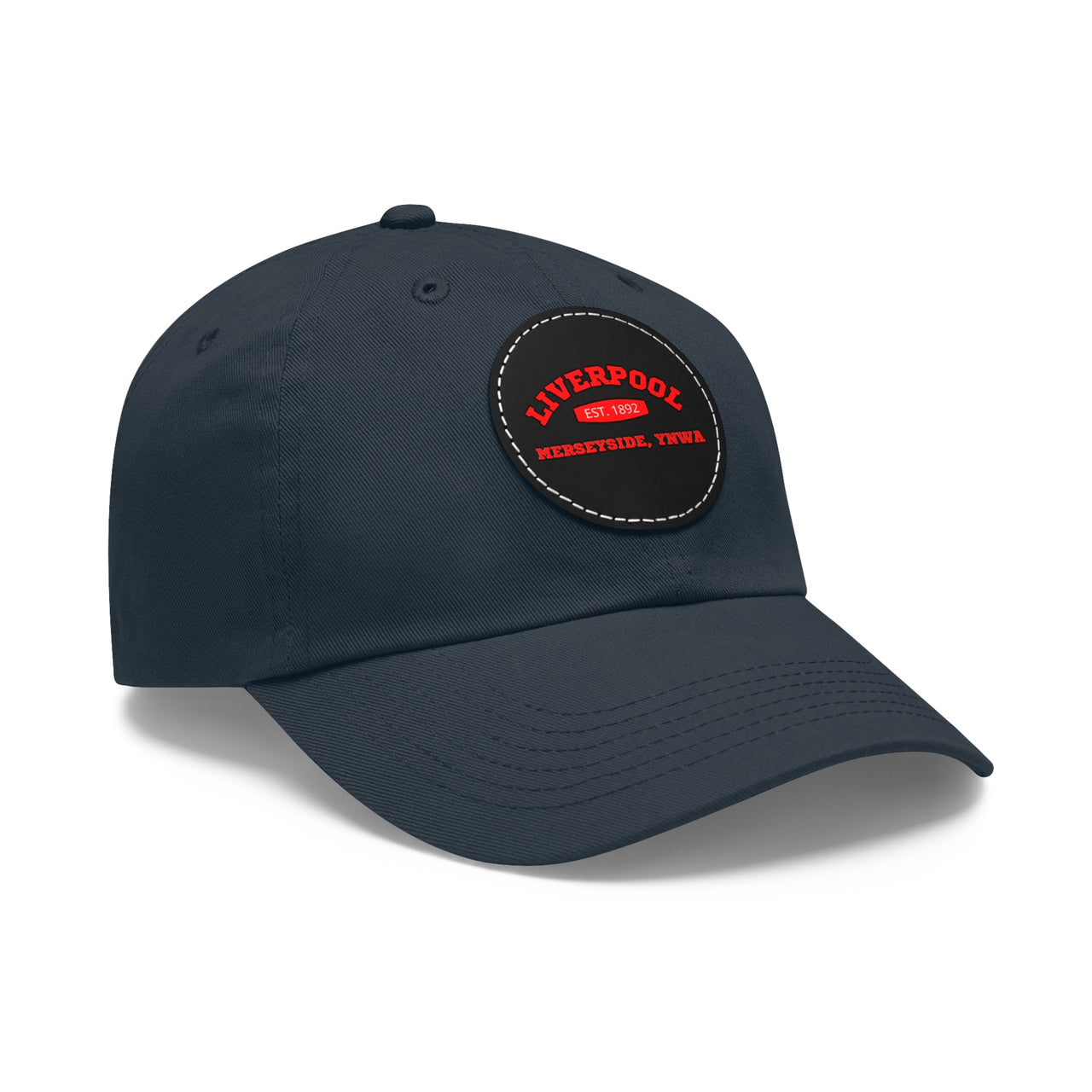 Liverpool YNWA Dad Hat with Leather Patch (Round)