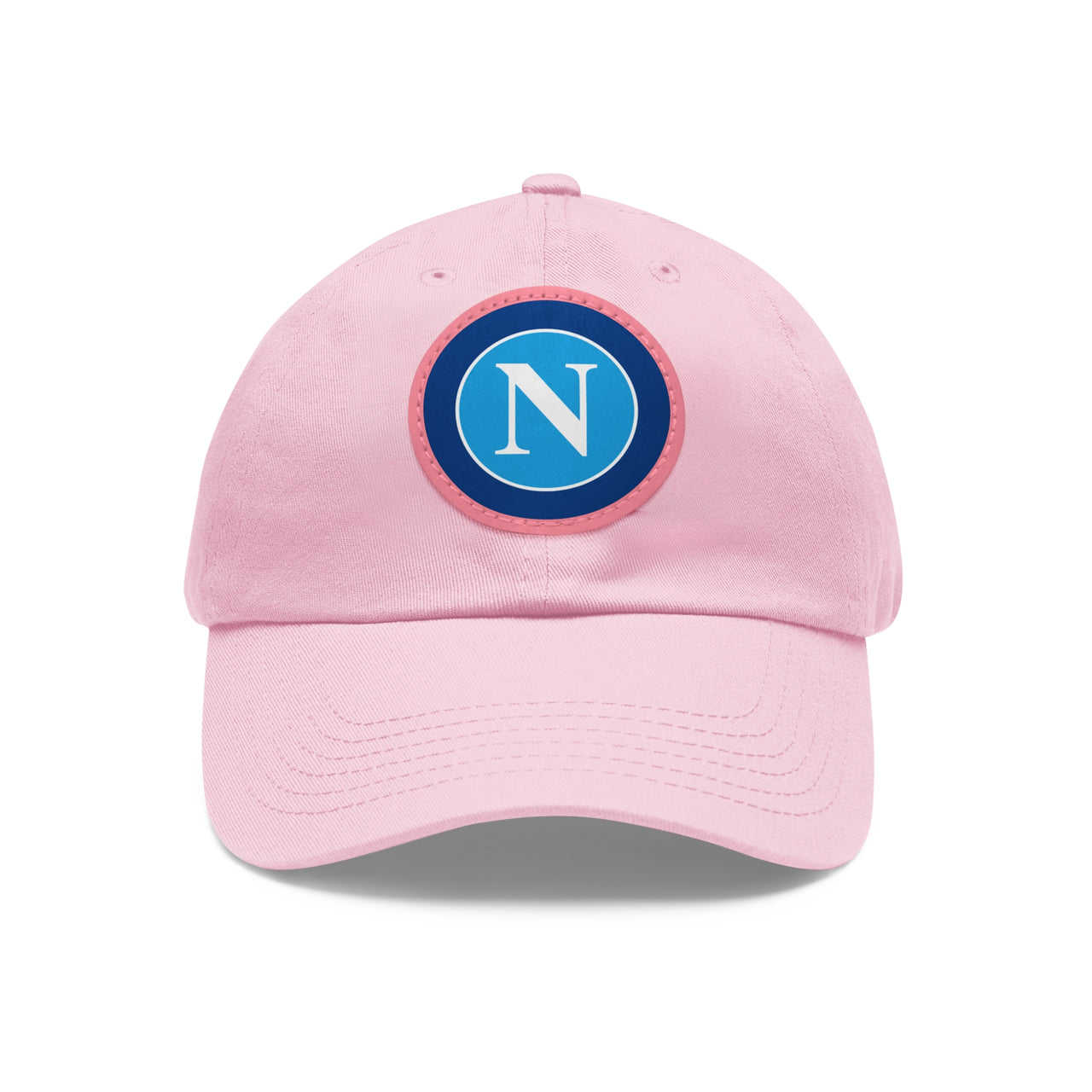 Napoli Dad Hat with Leather Patch (Round)