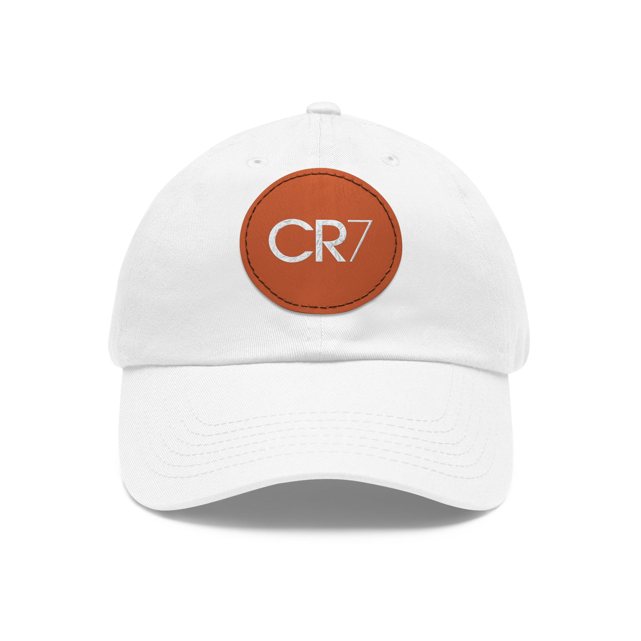 Cristiano Ronaldo CR7 Dad Hat with Leather Patch (Round)