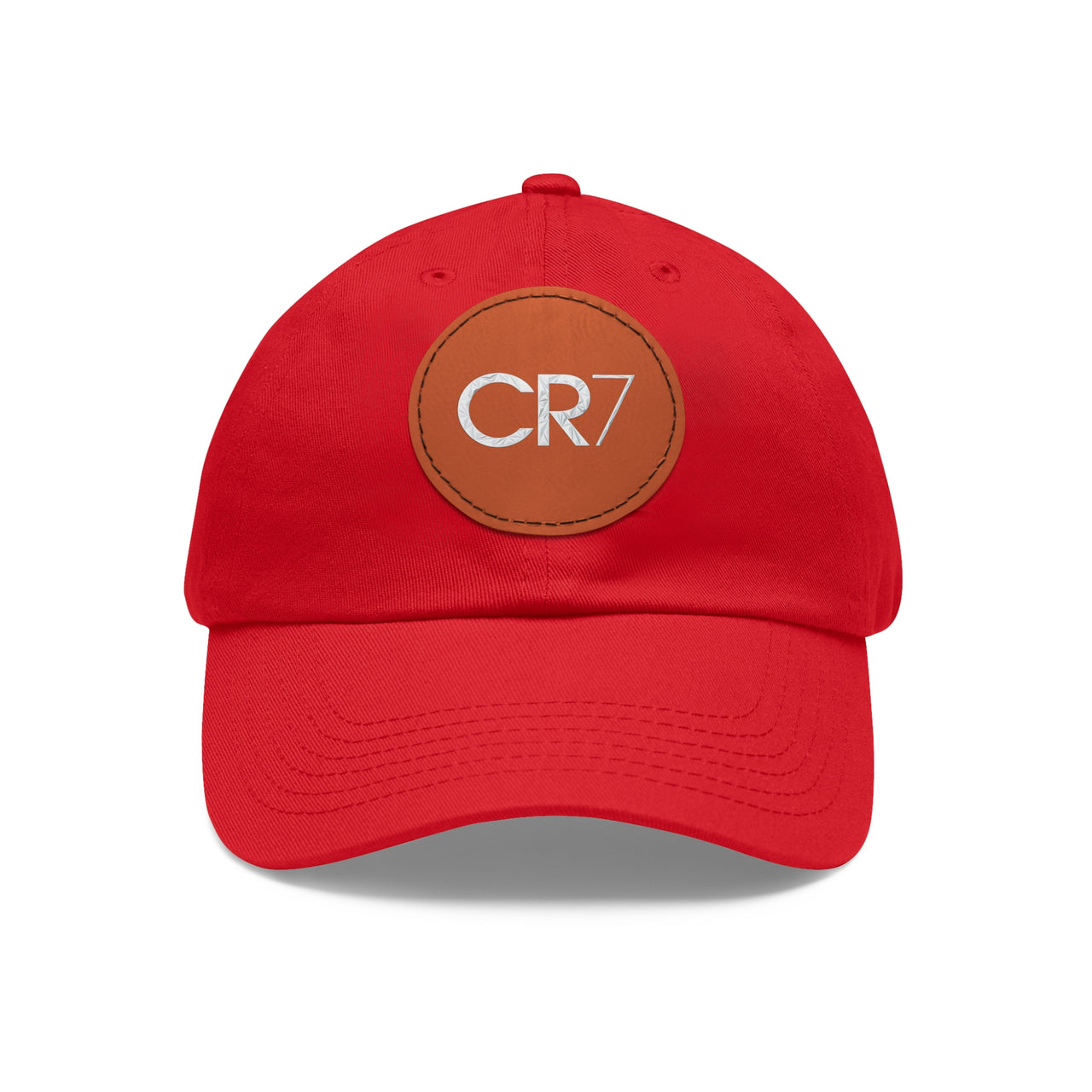 Cristiano Ronaldo CR7 Dad Hat with Leather Patch (Round)