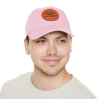 Thumbnail for Newcastle Slogan Dad Hat with Leather Patch (Round)