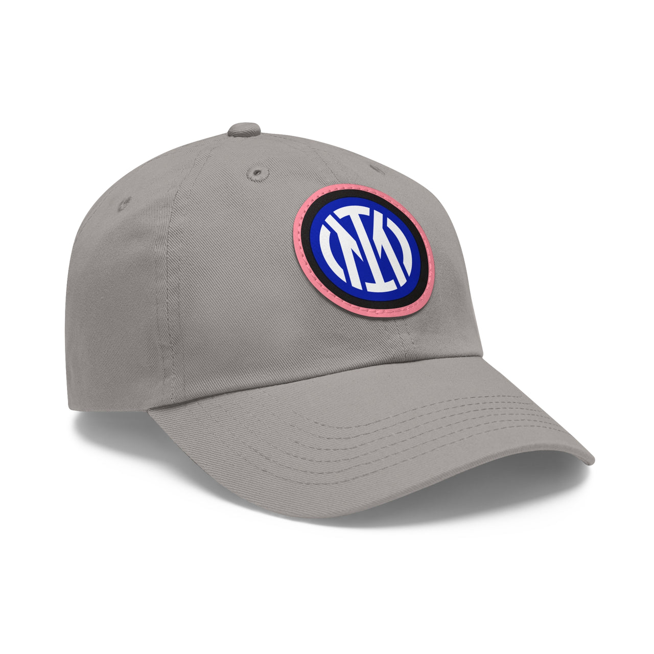 Inter Milan Dad Hat with Leather Patch (Round)