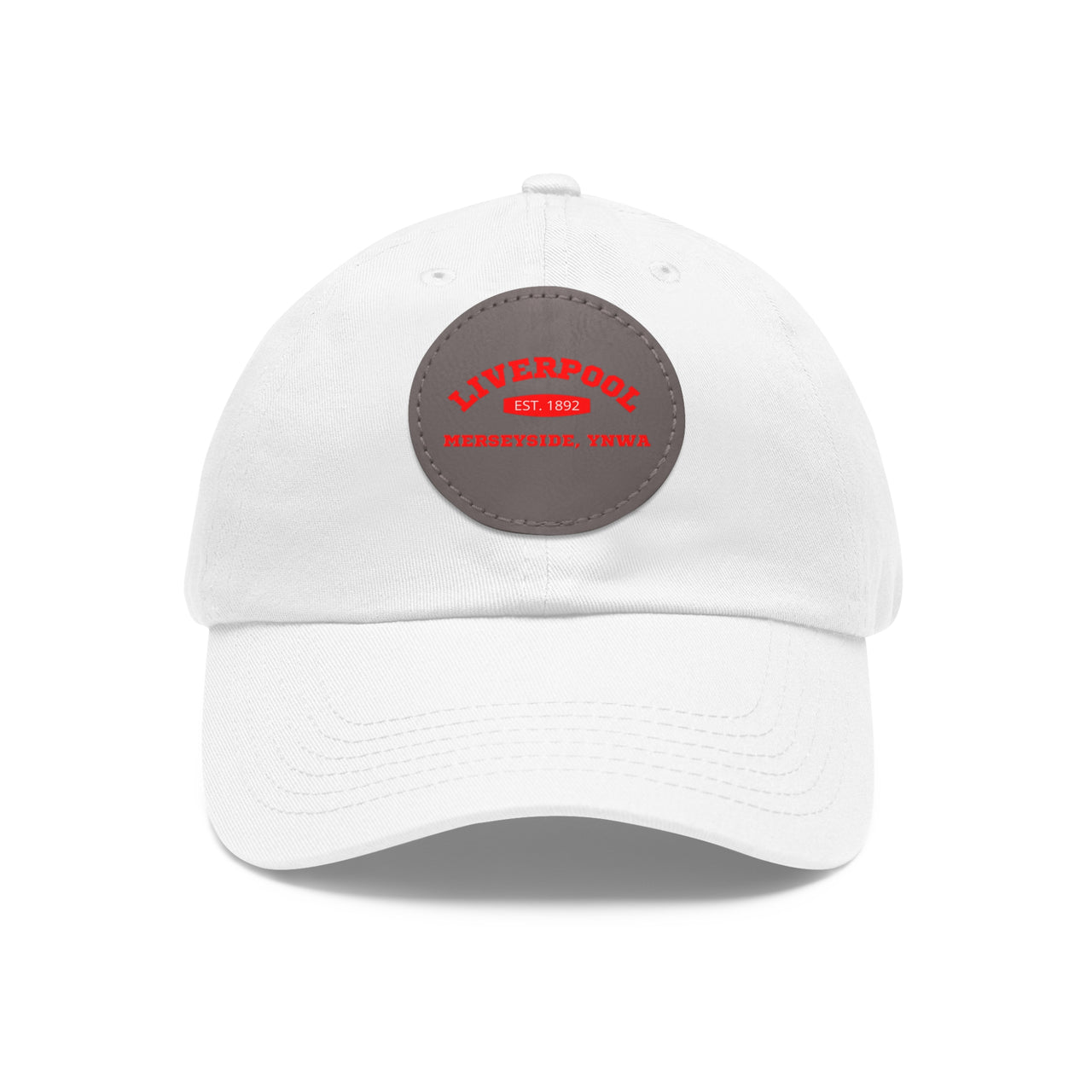 Liverpool YNWA Dad Hat with Leather Patch (Round)