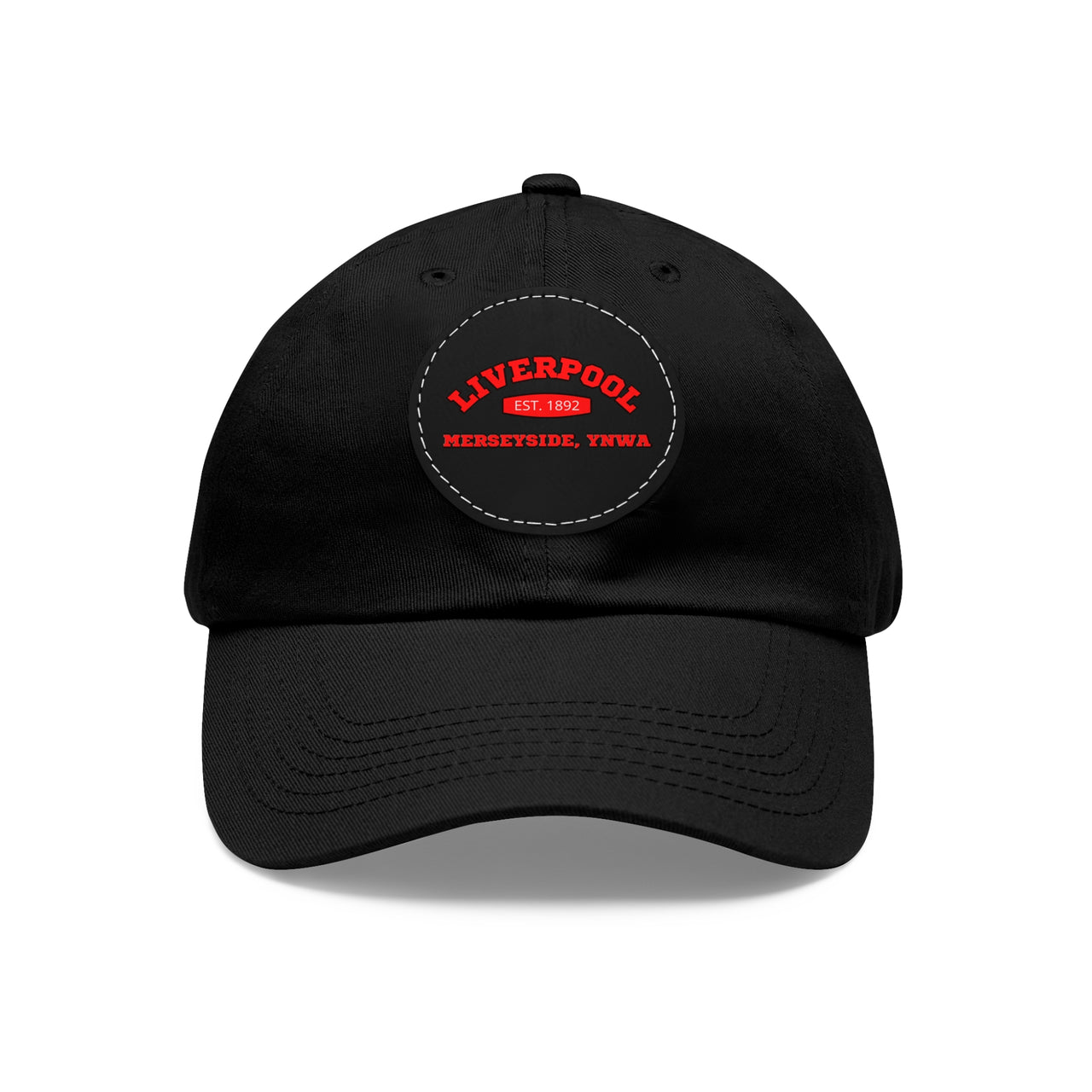 Liverpool YNWA Dad Hat with Leather Patch (Round)