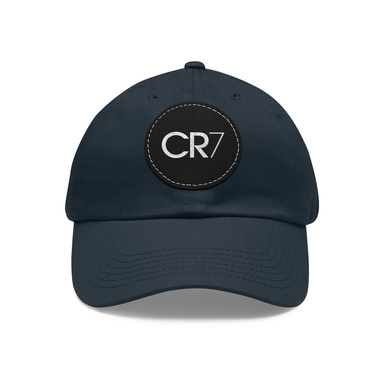 Cristiano Ronaldo CR7 Dad Hat with Leather Patch (Round)