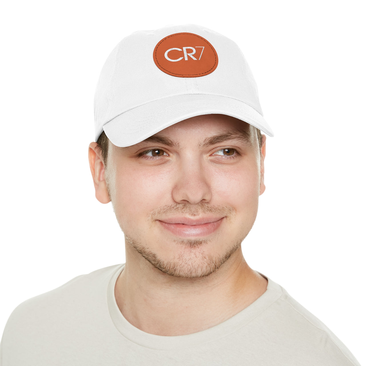 Cristiano Ronaldo CR7 Dad Hat with Leather Patch (Round)