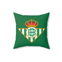 Thumbnail for Real Betis Spun Polyester Square Pillow