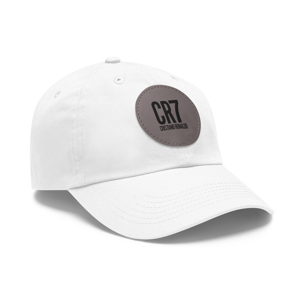 CR7 Dad Hat with Leather Patch (Round)