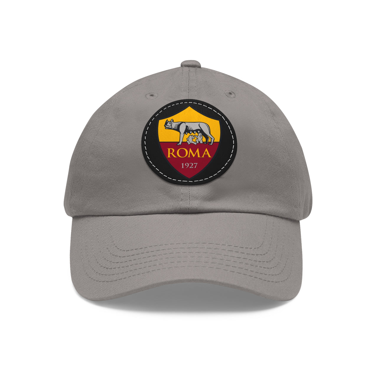 Roma Dad Hat with Leather Patch (Round)