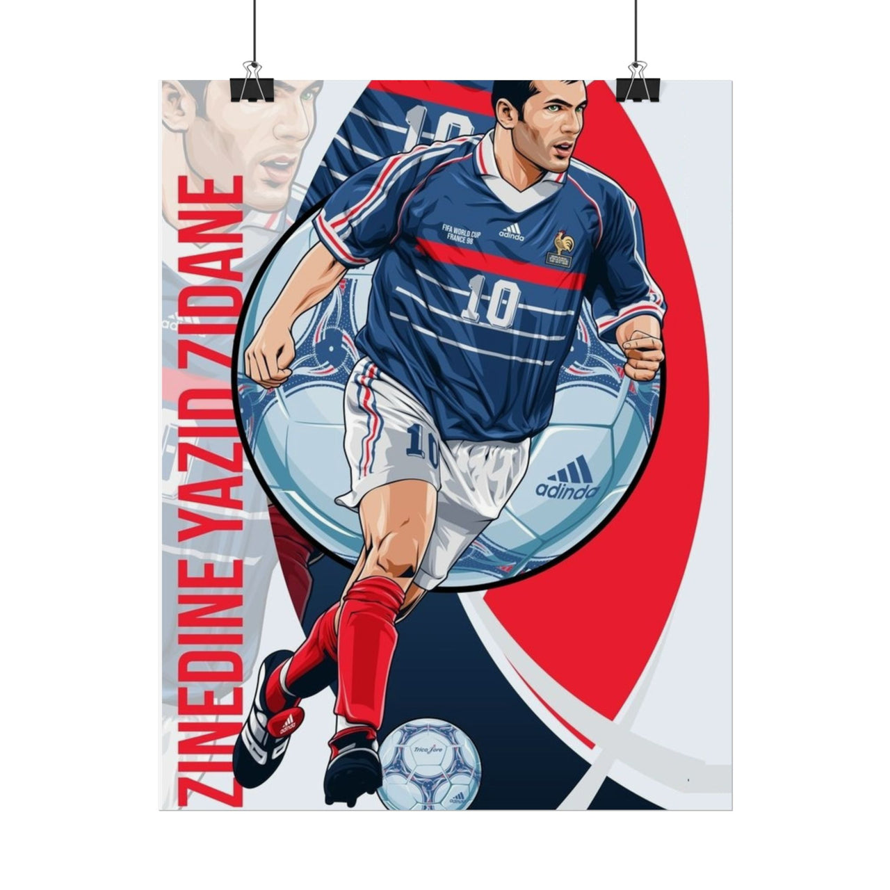 Zinedine Zidane France Rolled Posters