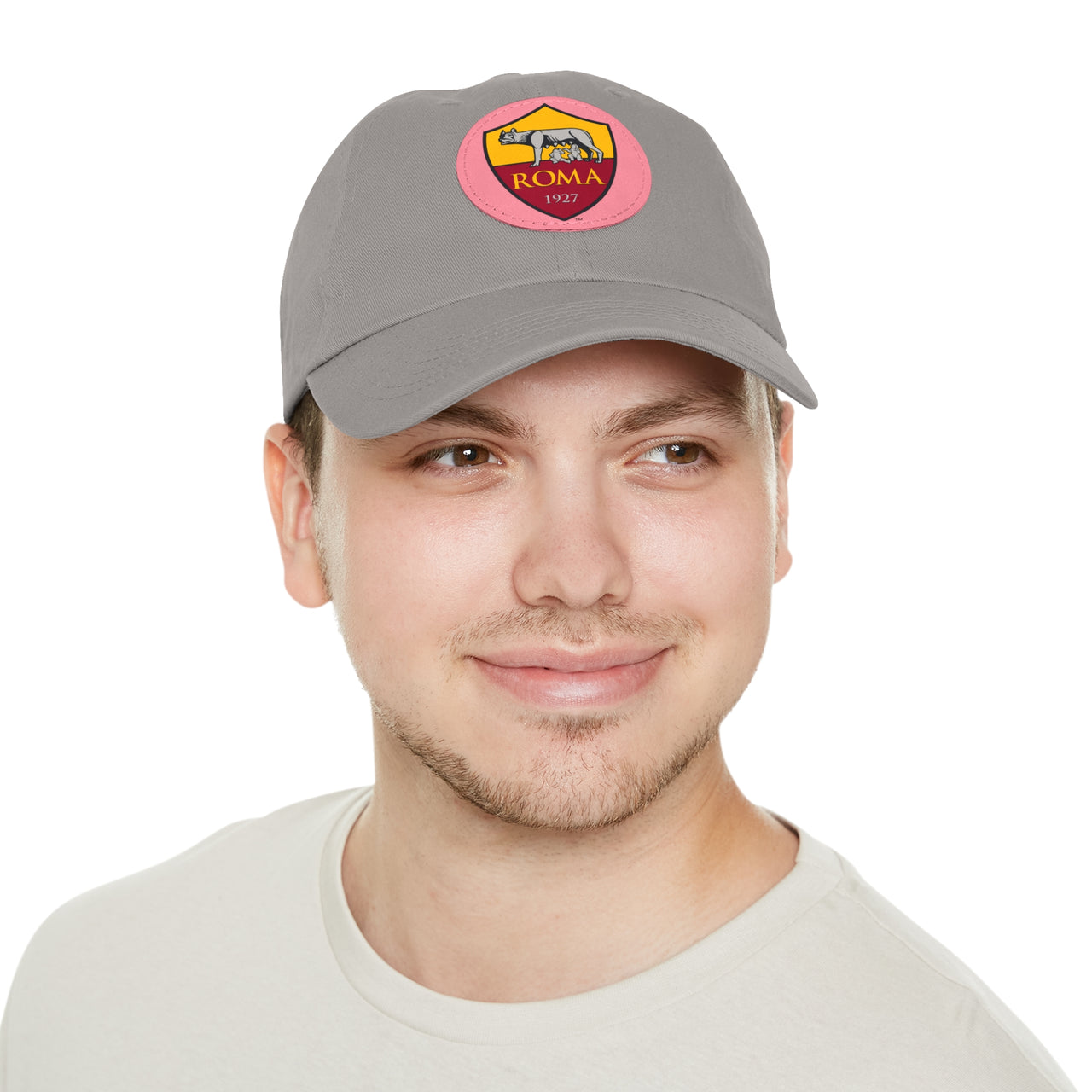 Roma Dad Hat with Leather Patch (Round)