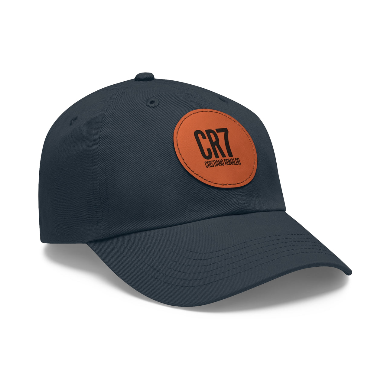 CR7 Dad Hat with Leather Patch (Round)