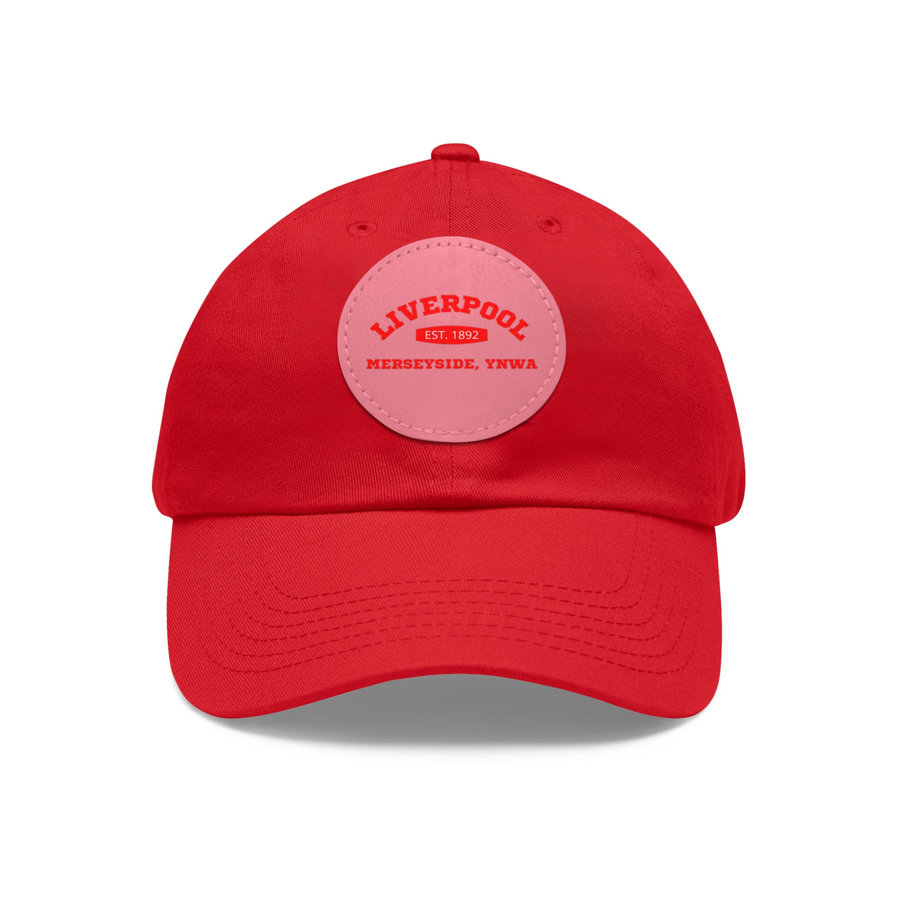 Liverpool YNWA Dad Hat with Leather Patch (Round)