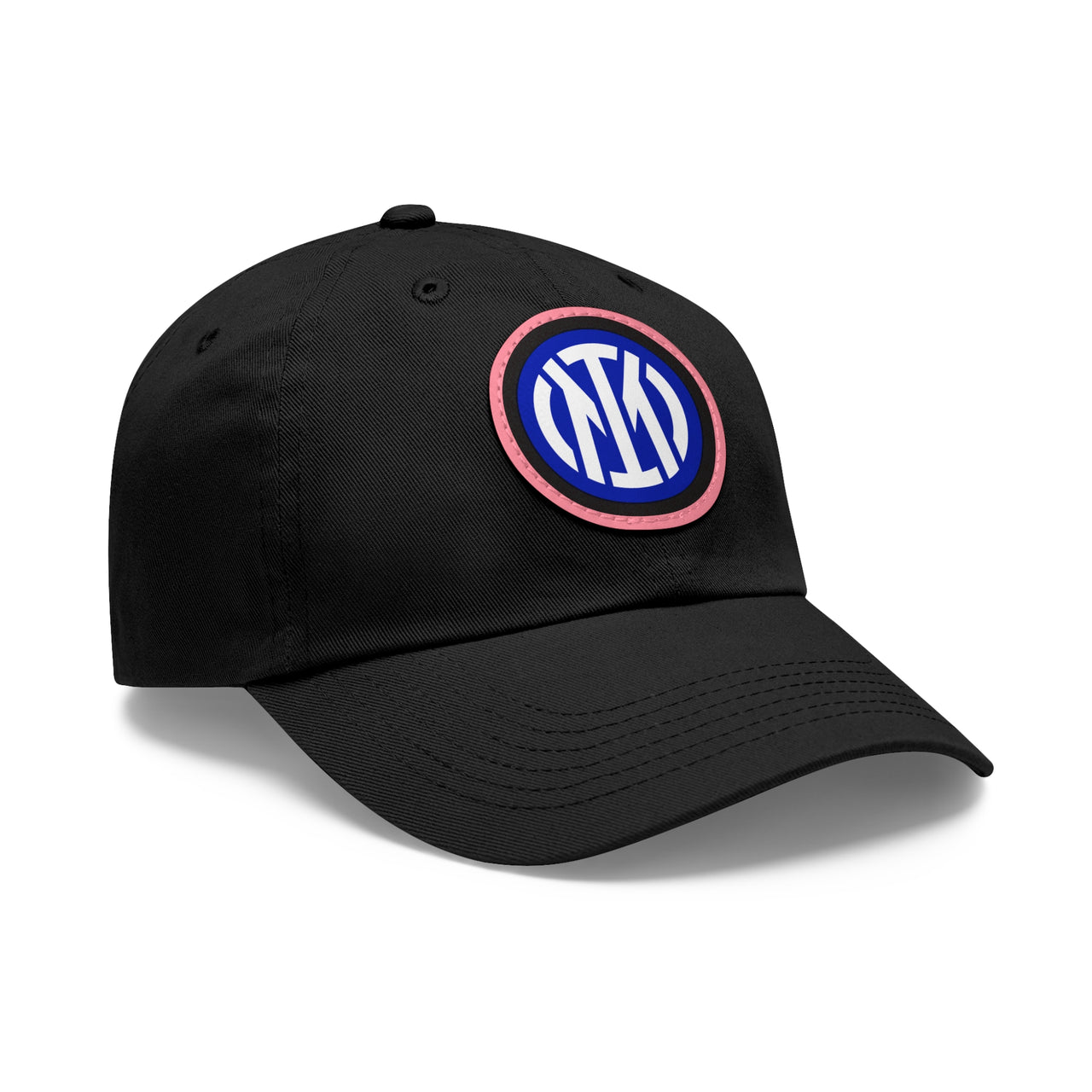 Inter Milan Dad Hat with Leather Patch (Round)