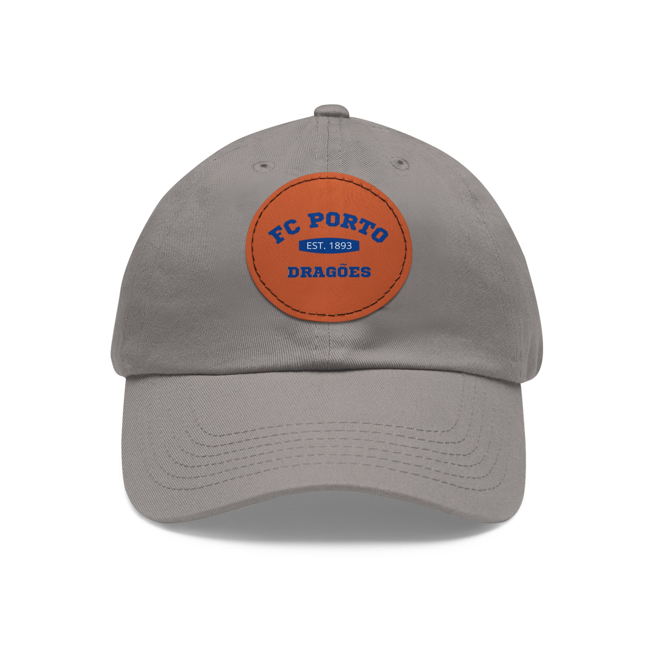 Porto Dad Hat with Leather Patch (Round)