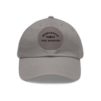 Thumbnail for Newcastle Slogan Dad Hat with Leather Patch (Round)