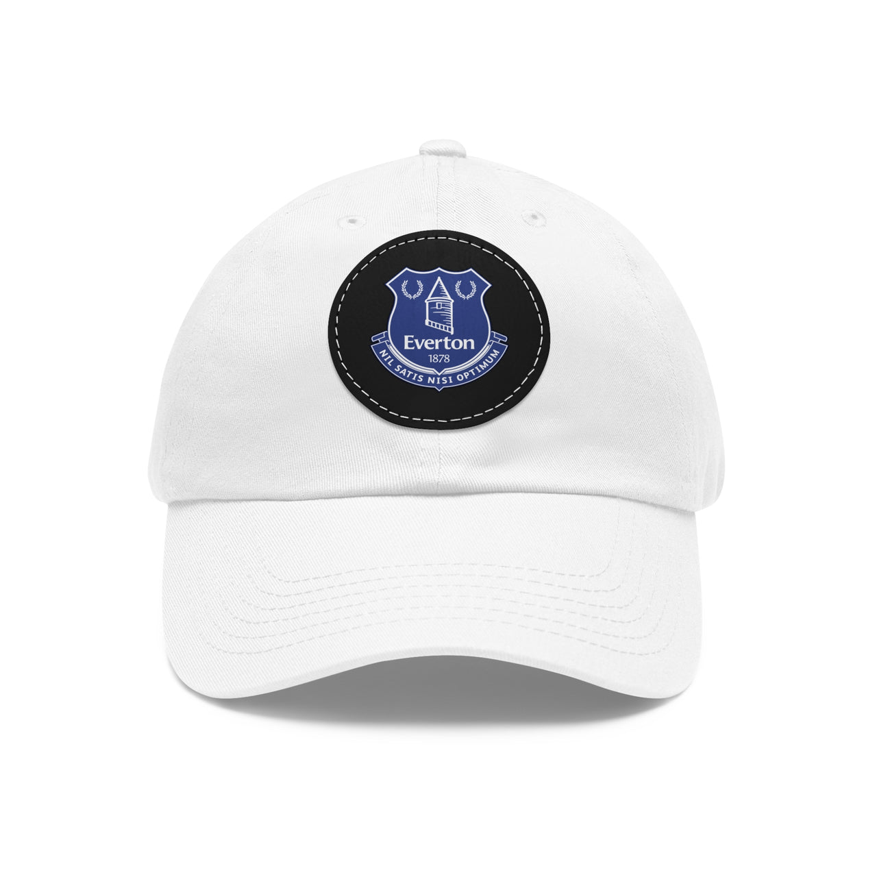 Everton Dad Hat with Leather Patch (Round)