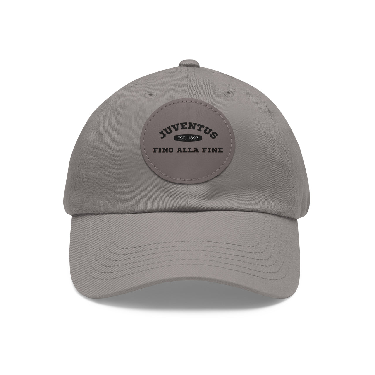 Juventus Slogan Dad Hat with Leather Patch (Round)