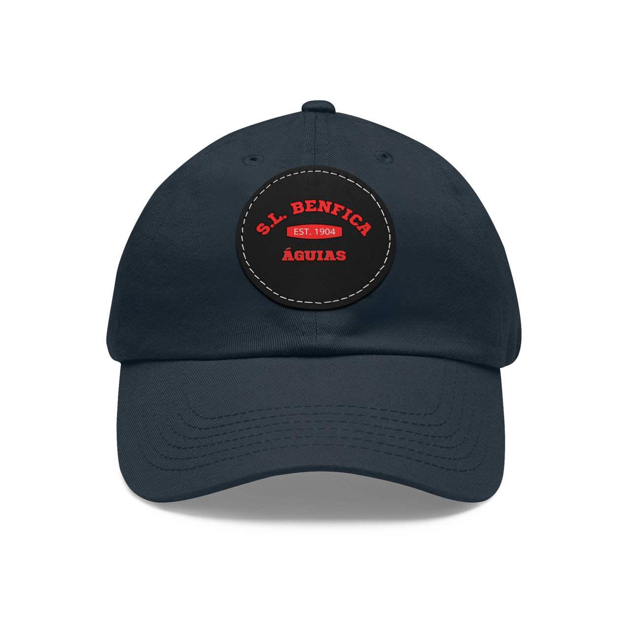 Benfica Dad Hat with Leather Patch (Round)