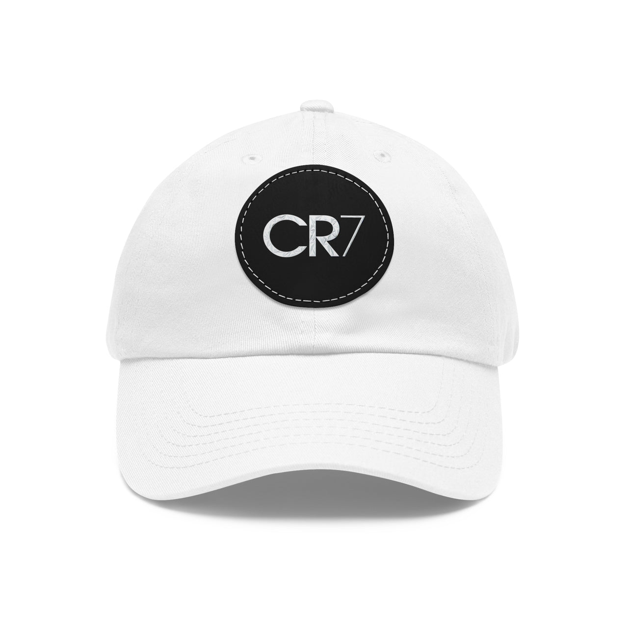 Cristiano Ronaldo CR7 Dad Hat with Leather Patch (Round)