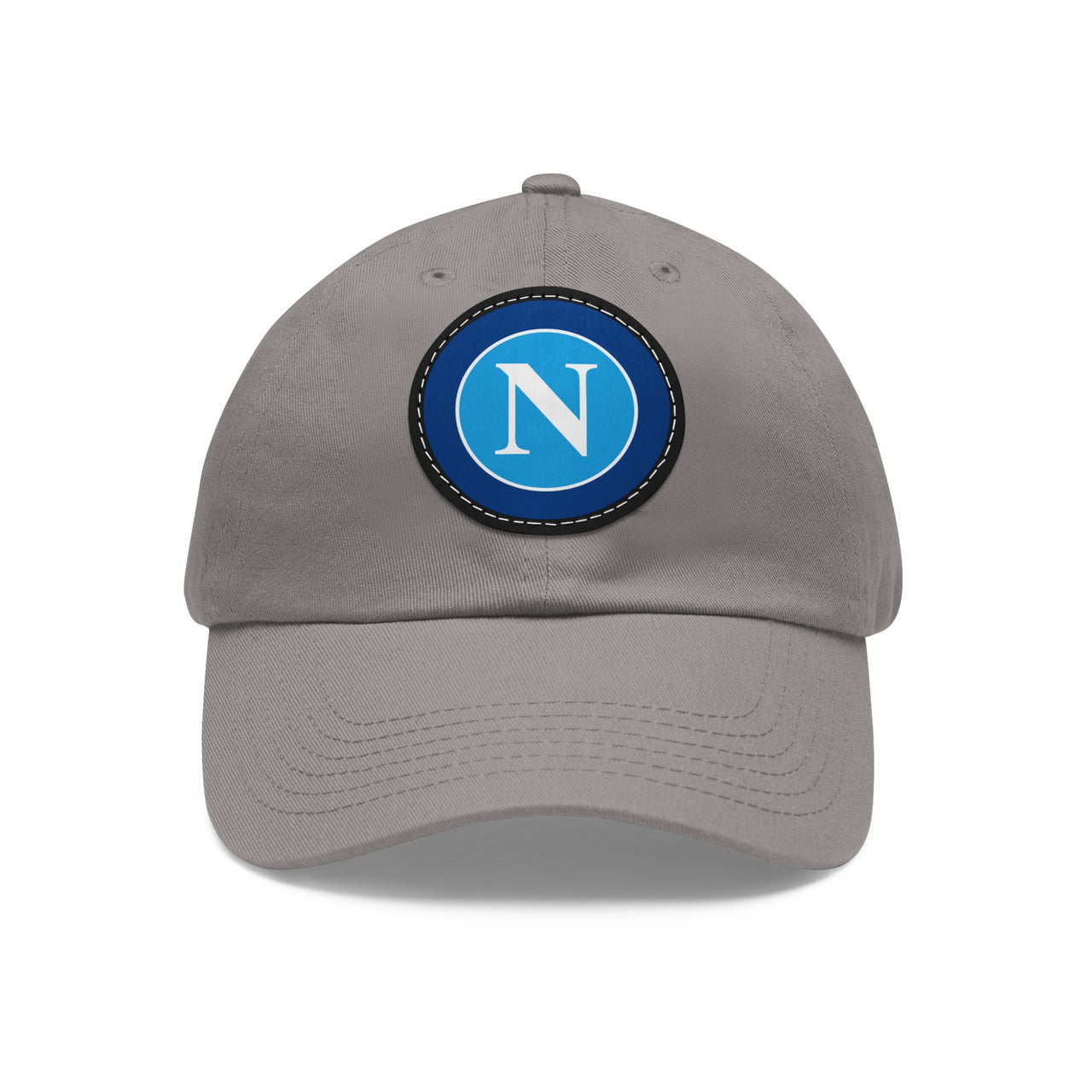 Napoli Dad Hat with Leather Patch (Round)