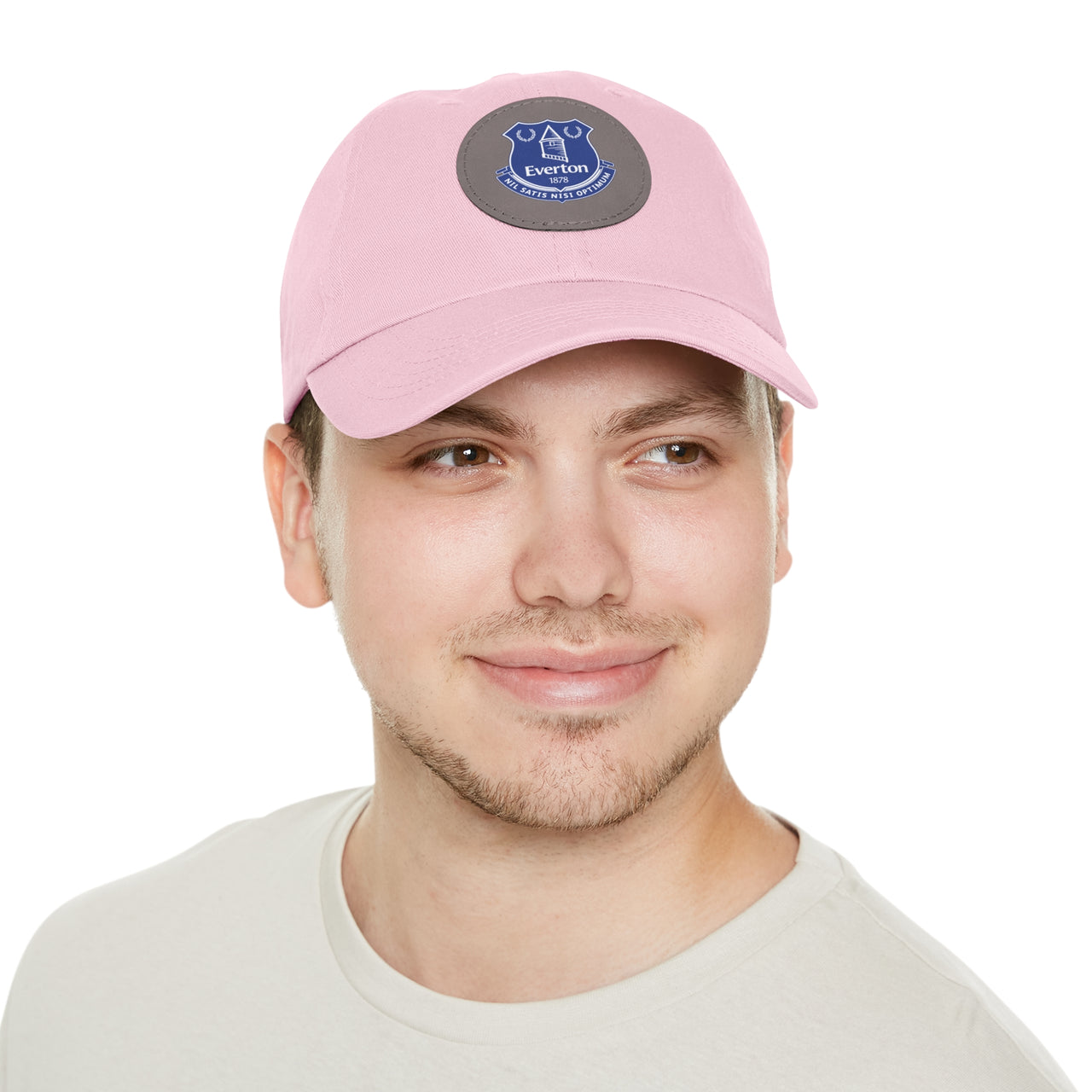 Everton Dad Hat with Leather Patch (Round)