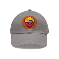 Thumbnail for Roma Dad Hat with Leather Patch (Round)