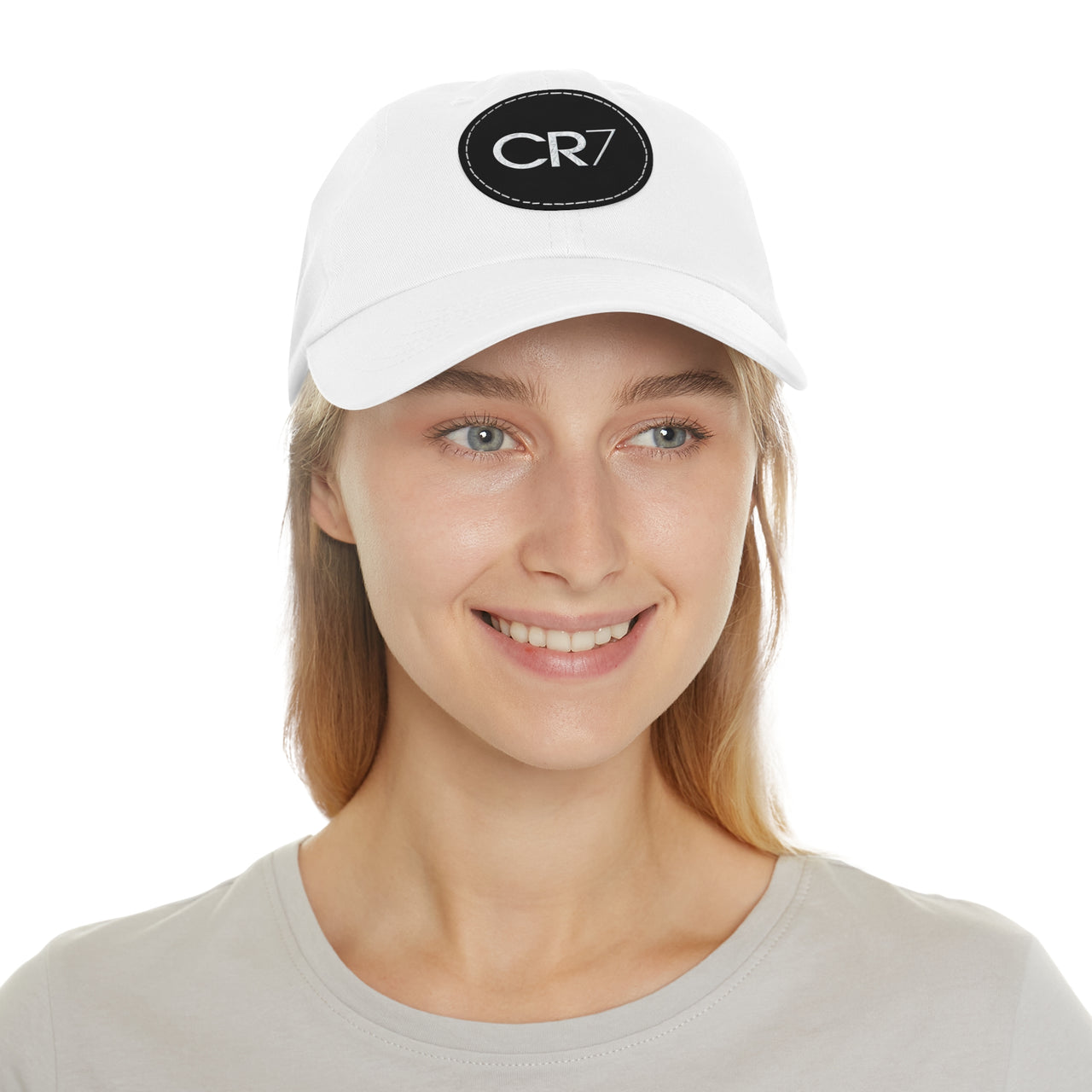 Cristiano Ronaldo CR7 Dad Hat with Leather Patch (Round)