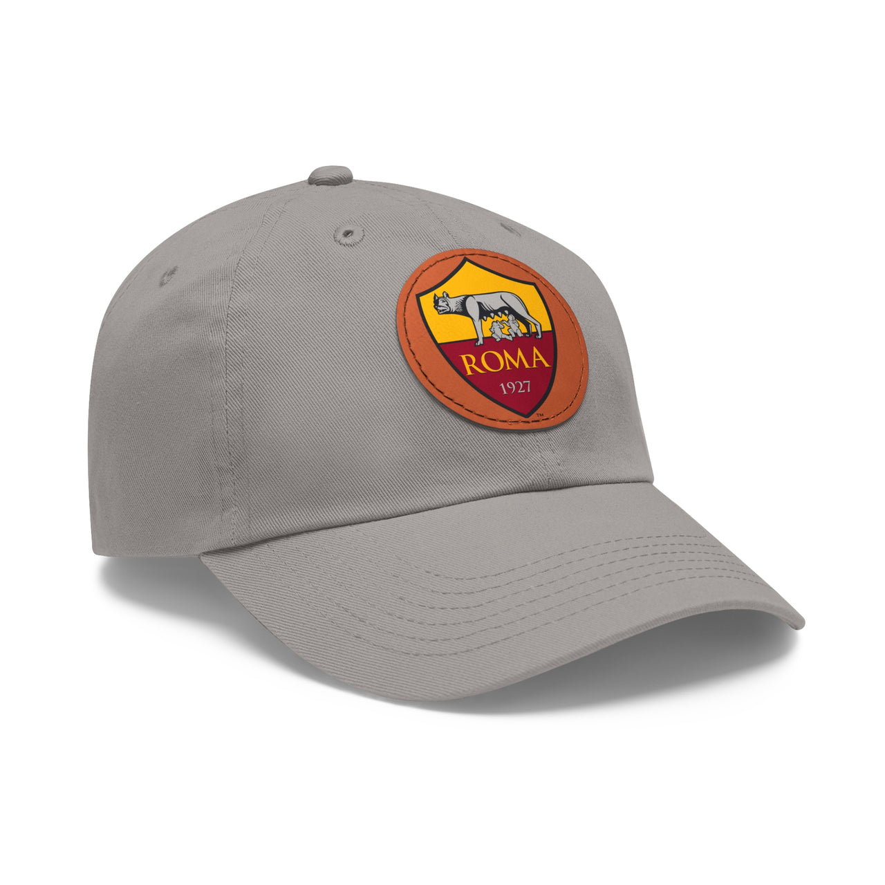 Roma Dad Hat with Leather Patch (Round)