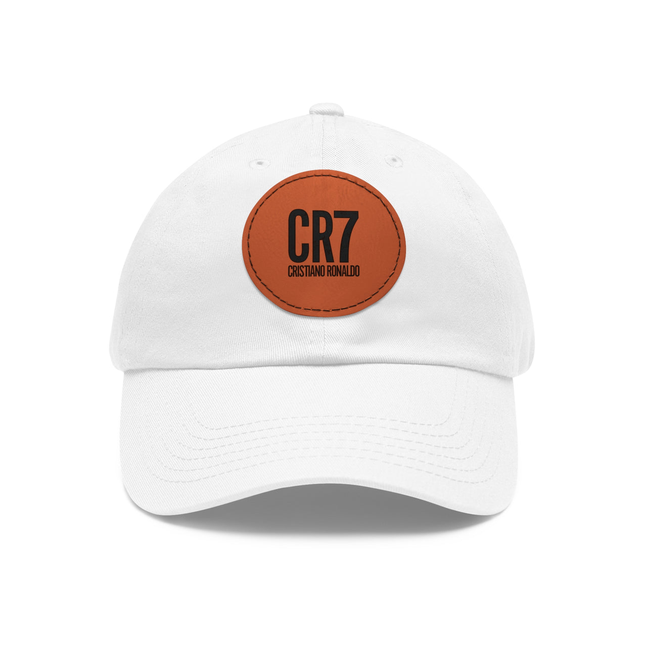 CR7 Dad Hat with Leather Patch (Round)