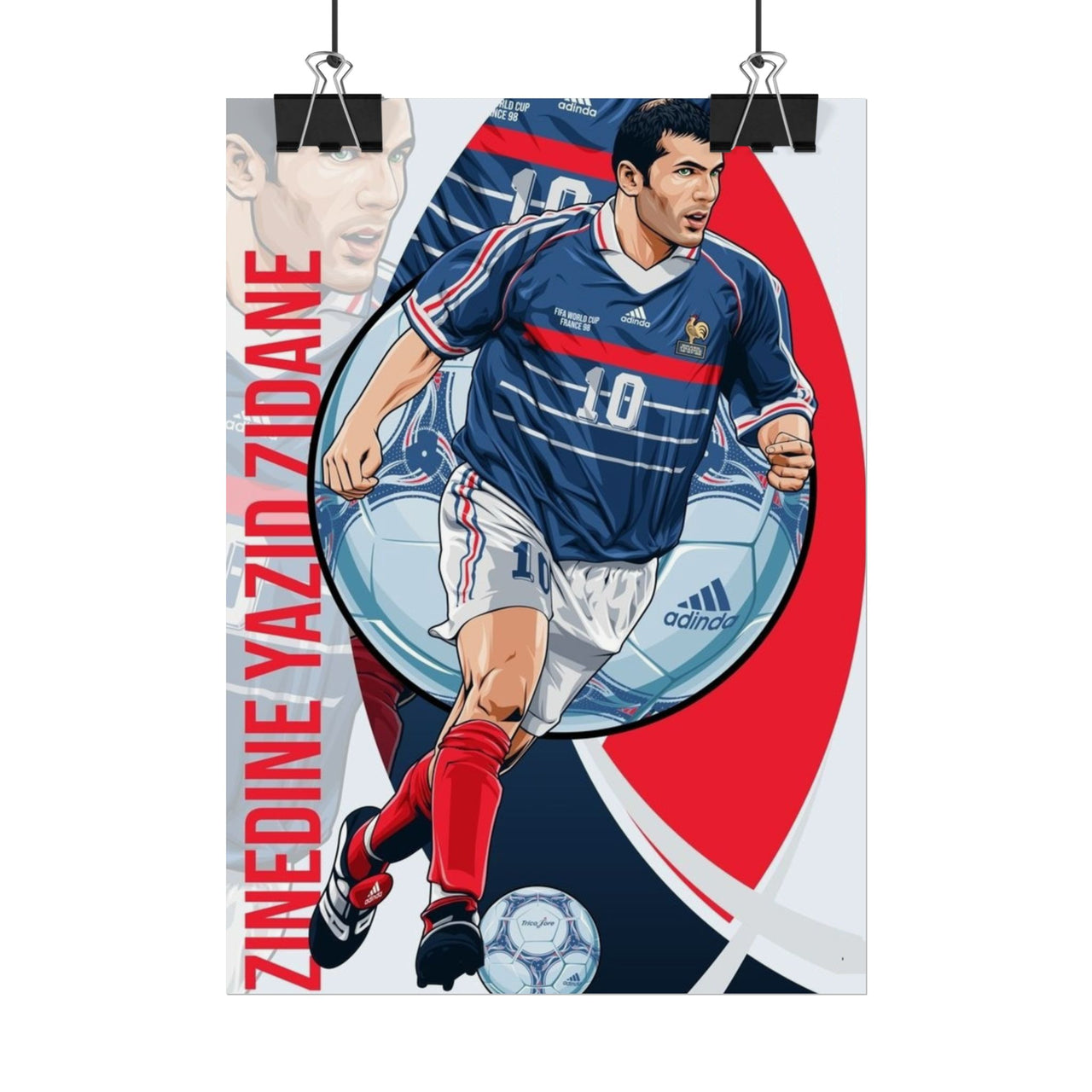 Zinedine Zidane France Rolled Posters