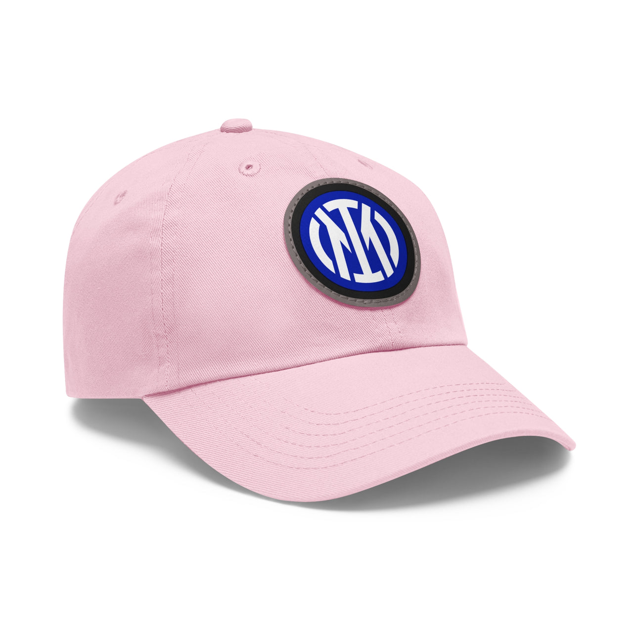 Inter Milan Dad Hat with Leather Patch (Round)