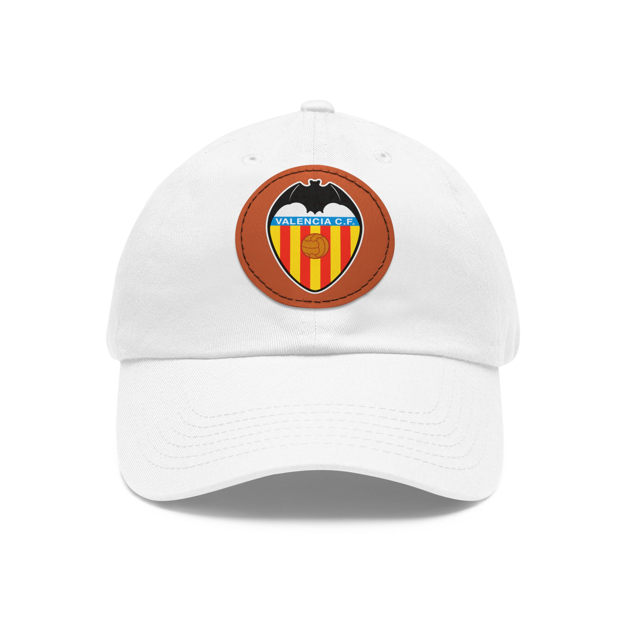 Valencia Dad Hat with Leather Patch (Round)