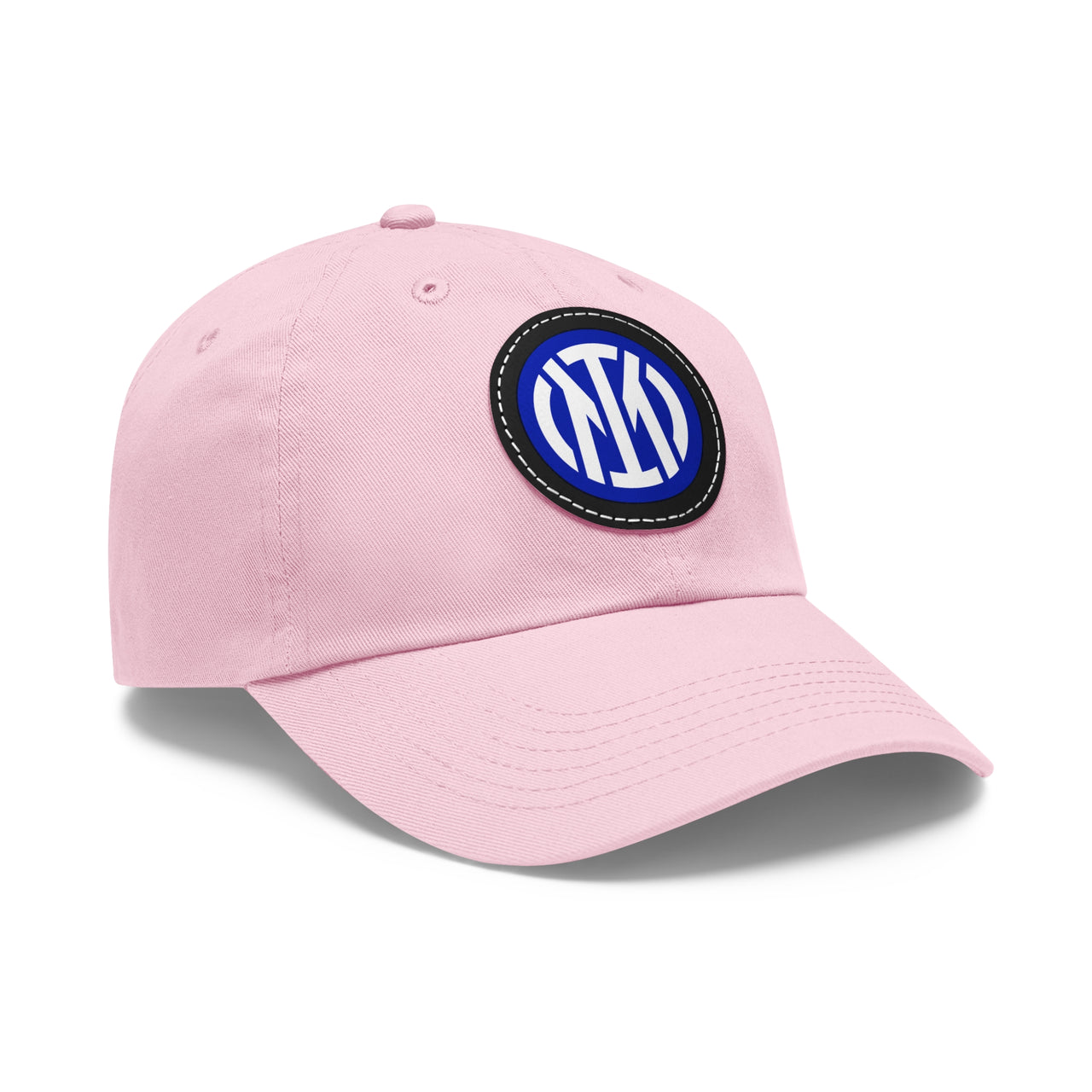 Inter Milan Dad Hat with Leather Patch (Round)