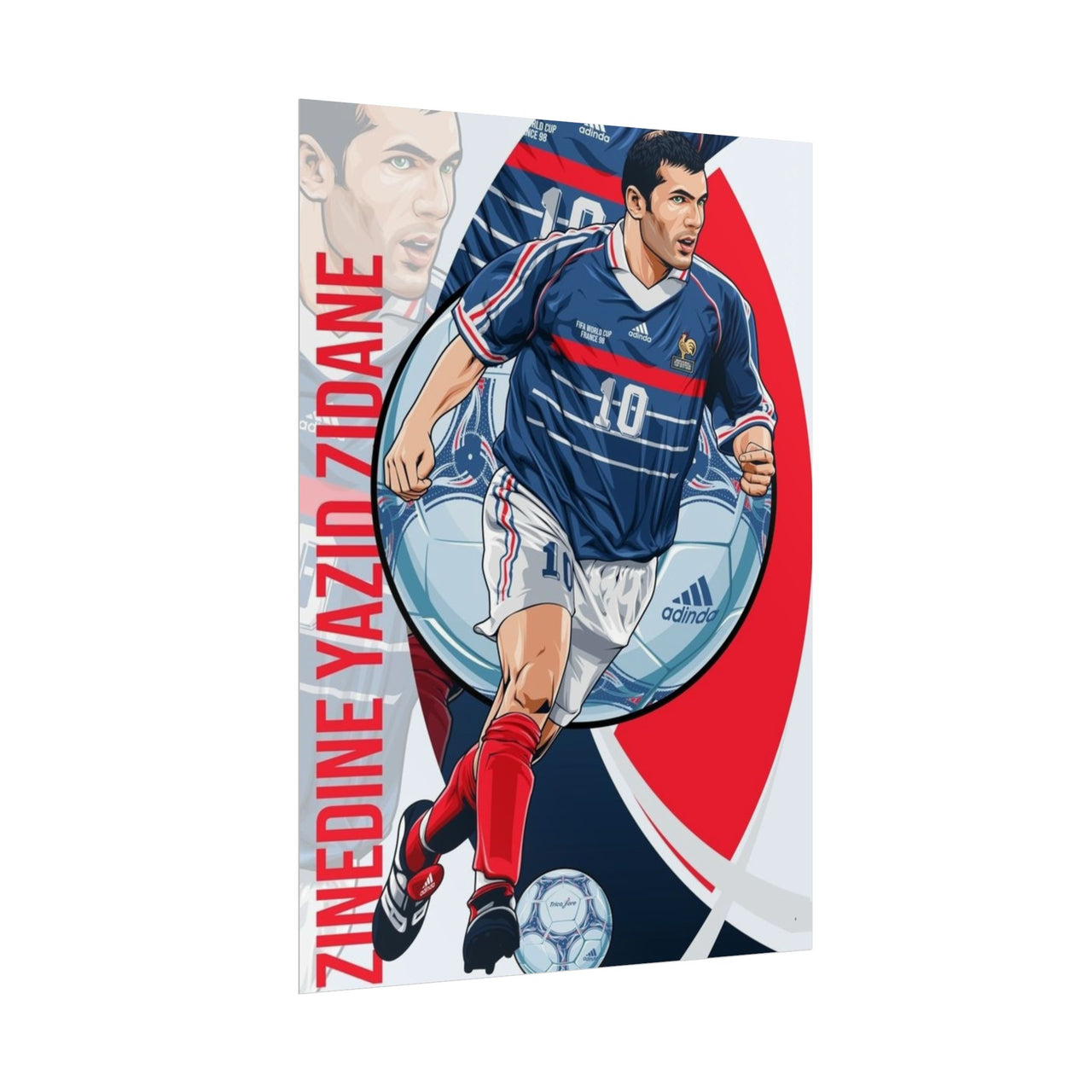 Zinedine Zidane France Rolled Posters