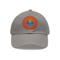 Thumbnail for Porto Dad Hat with Leather Patch (Round)