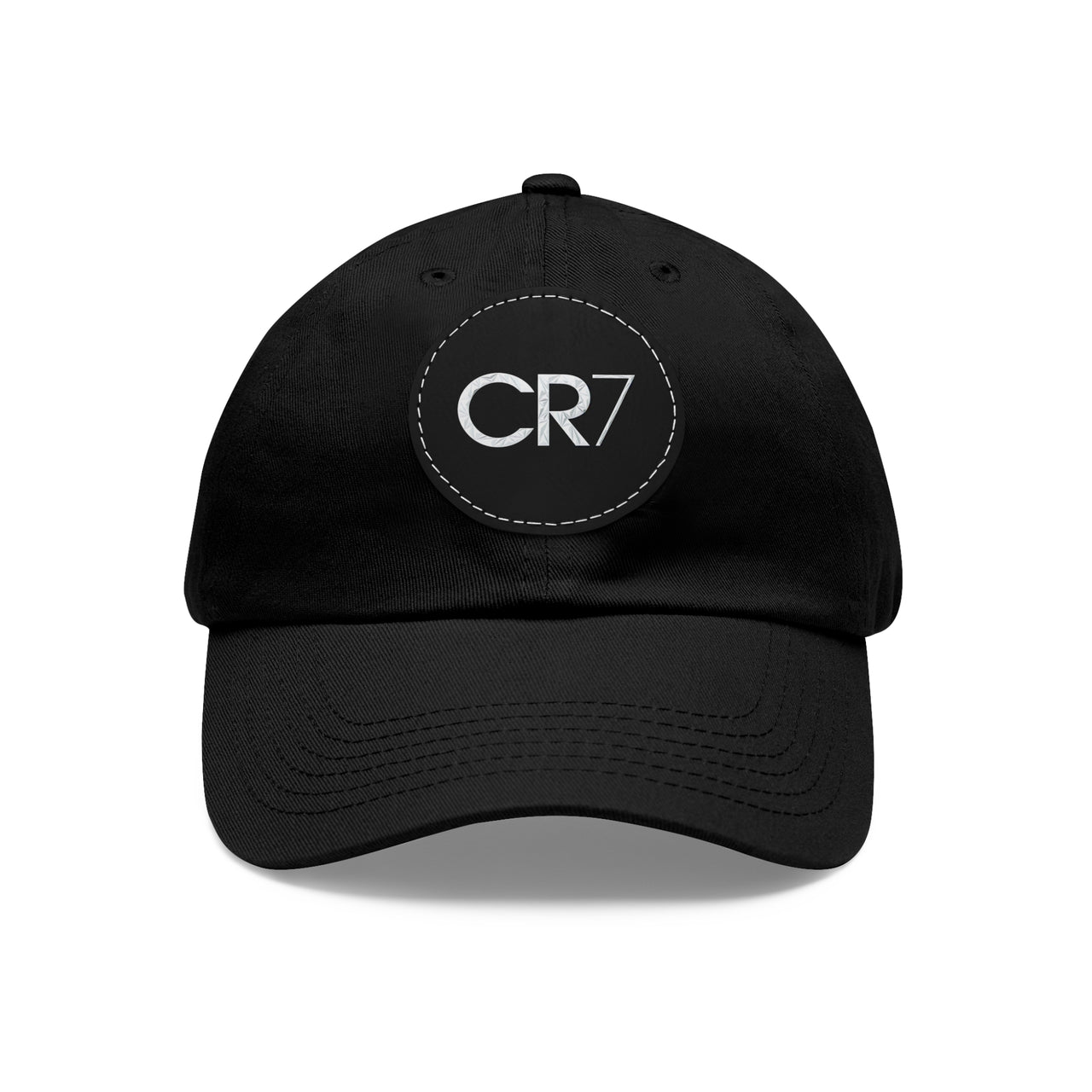 Cristiano Ronaldo CR7 Dad Hat with Leather Patch (Round)