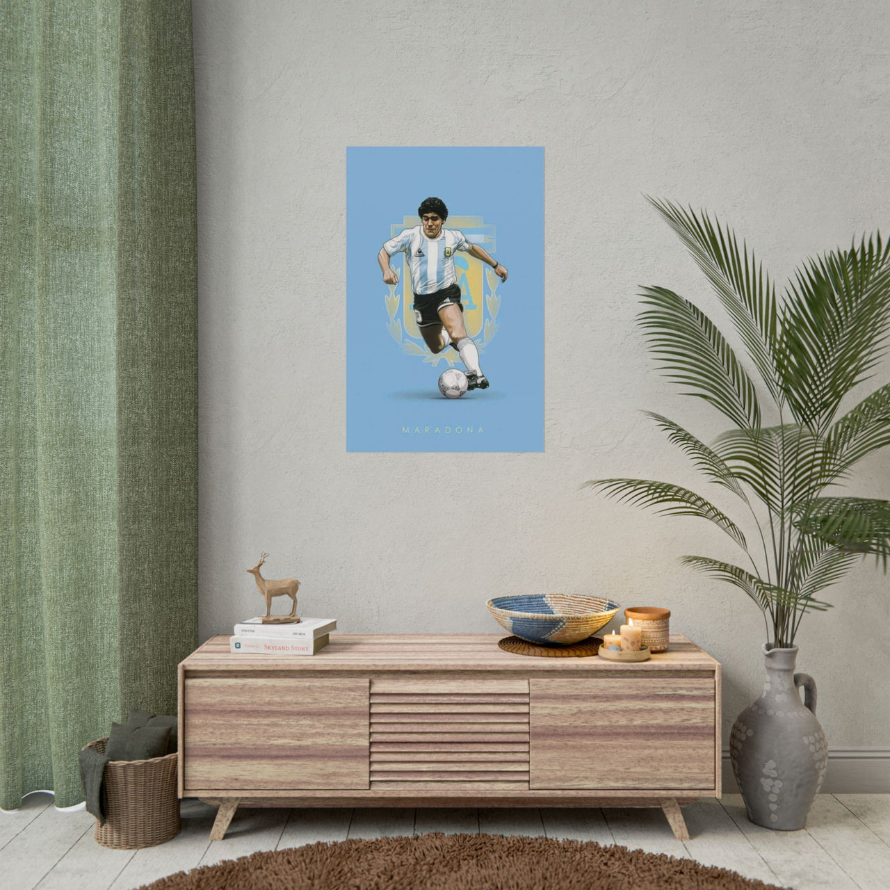 Diego Maradona Argentina Rolled Posters