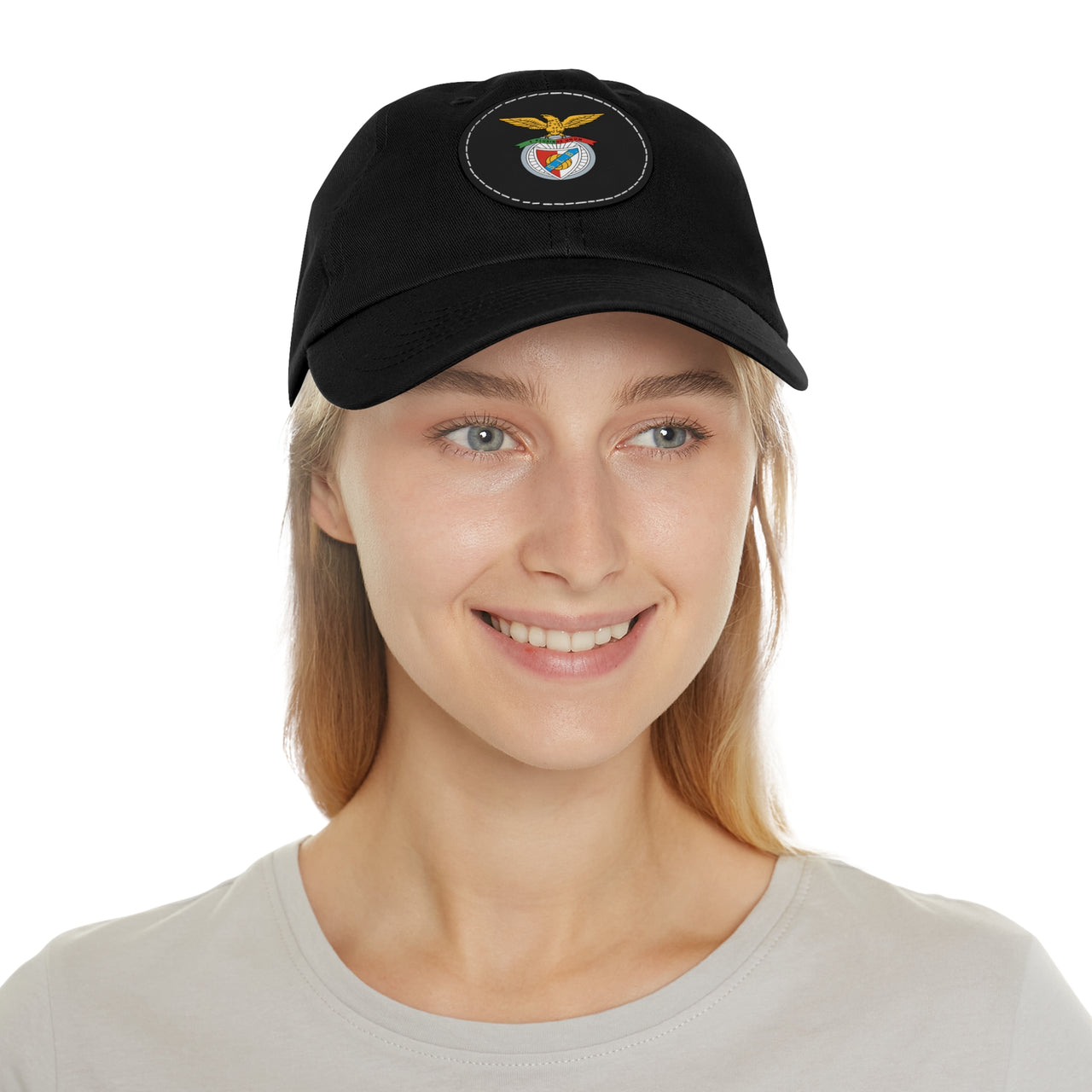 Benfica Dad Hat with Leather Patch (Round)