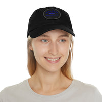 Thumbnail for Inter Milan Nerazzurri Dad Hat with Leather Patch (Round)