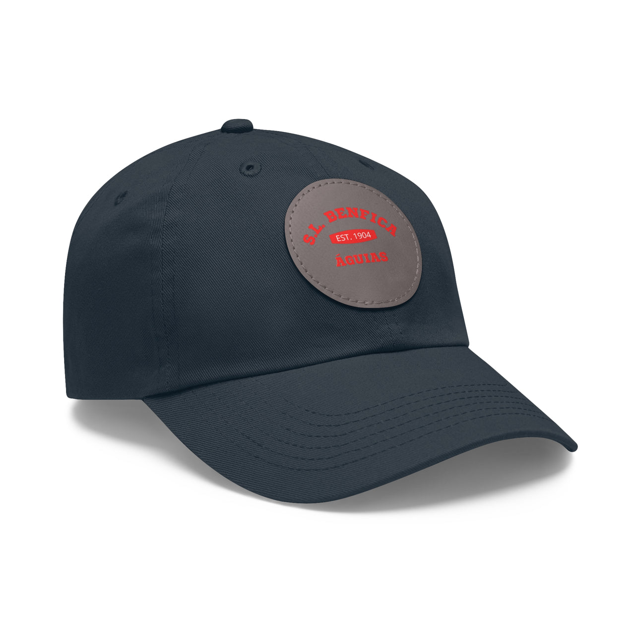 Benfica Dad Hat with Leather Patch (Round)